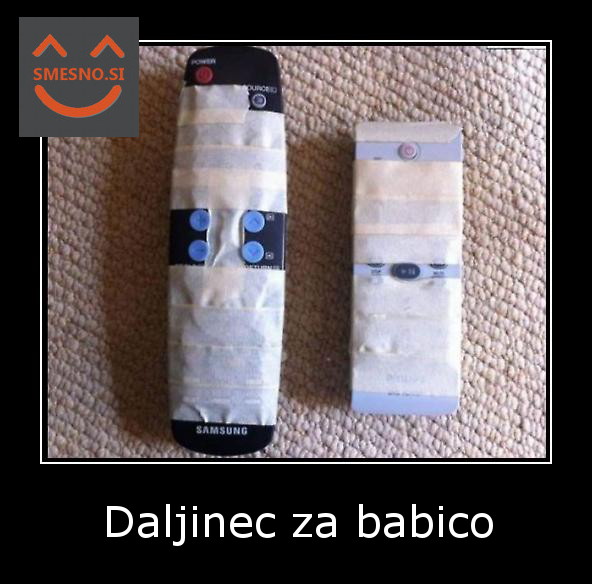 daljinski upravljalnik za starejše