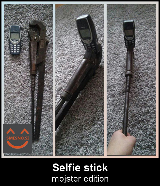 Selfie stick plumber