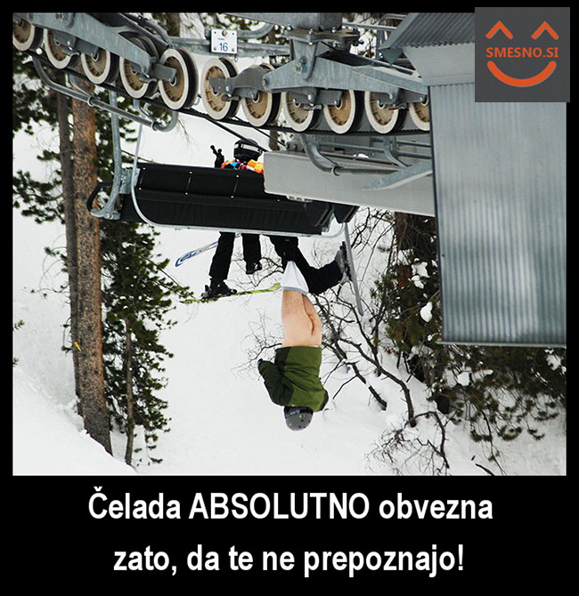 Obvezna smučarska čelada
